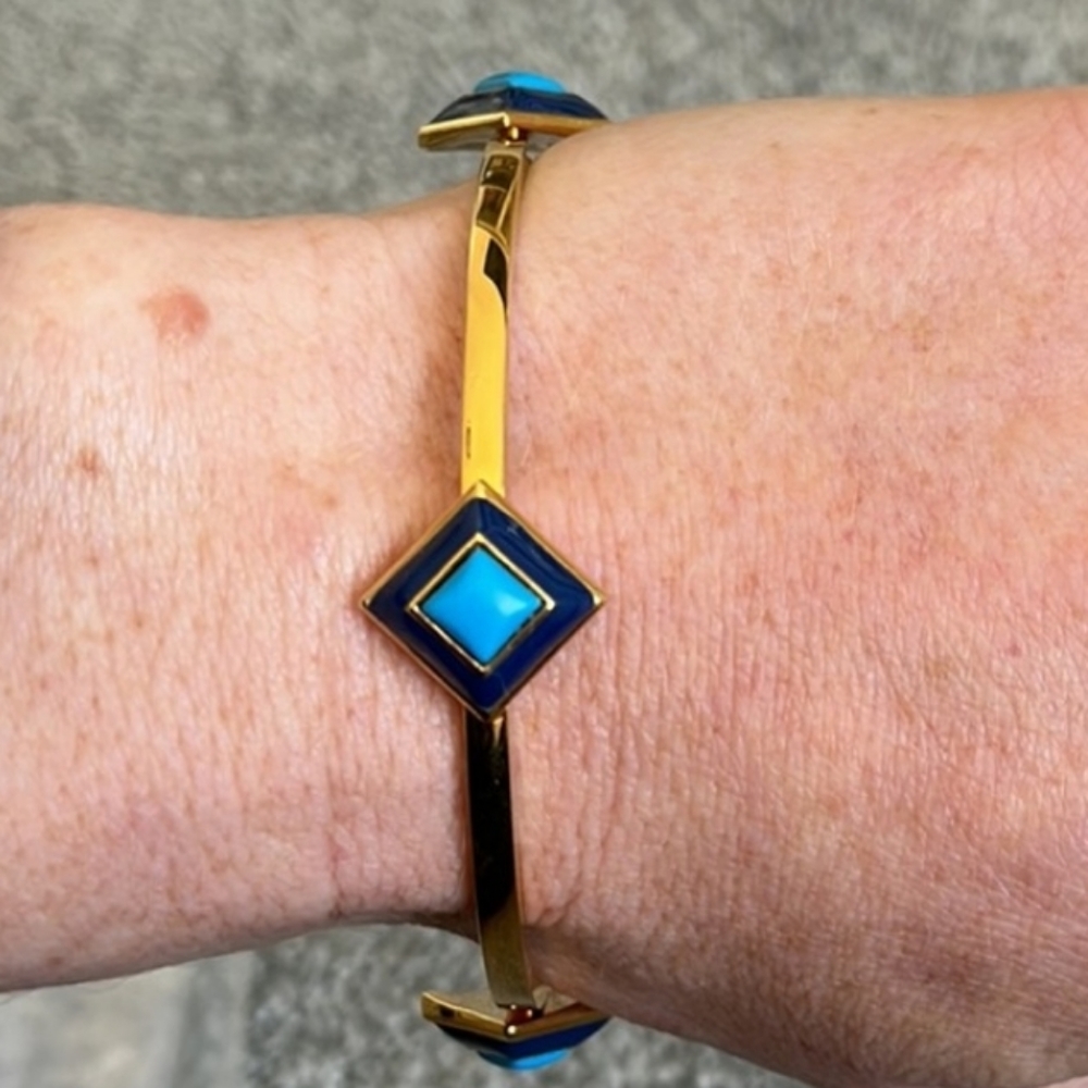 BRAND NEW Trina Turk Brilliant Blue and Gold Bracelet